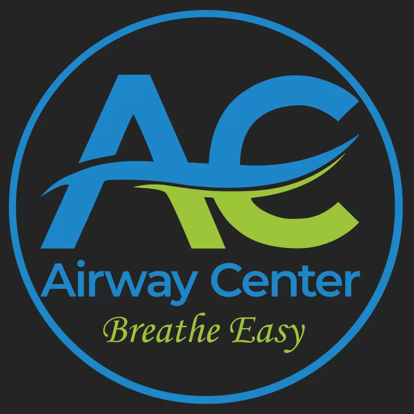 the large airway center orthodontics logo in the footer area